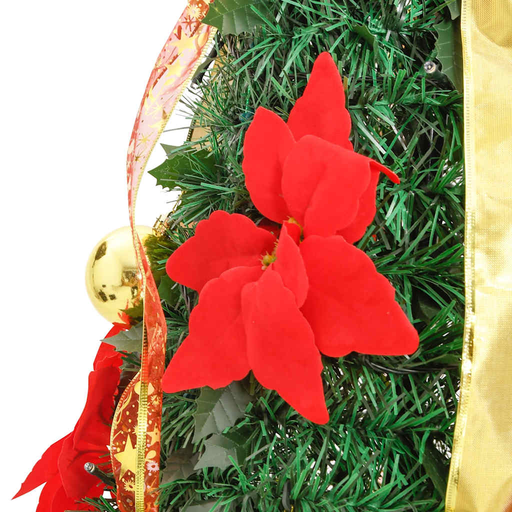 Išskleidžiama dirbtinė Kalėdų eglutė, žalia, 210cm, 200 LED