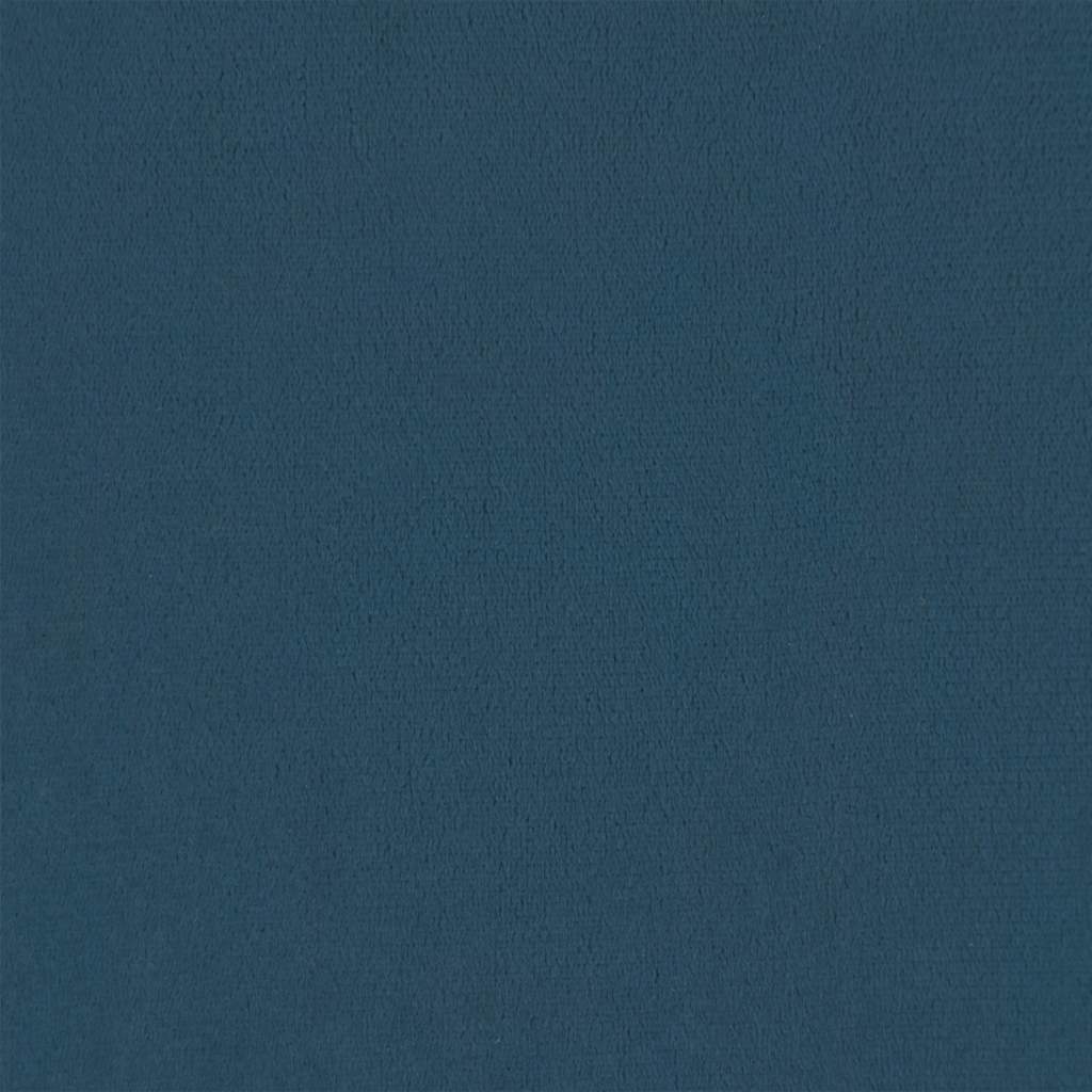 Lova su spyruoklėmis ir čiužiniu, mėlyna, 120x200cm, aksomas