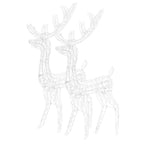 Kalėdinės dekoracijos elniai, 2vnt., 120cm, akrilas, šalti