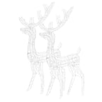 Kalėdinės dekoracijos elniai, 2vnt., 120cm, akrilas, mėlyni