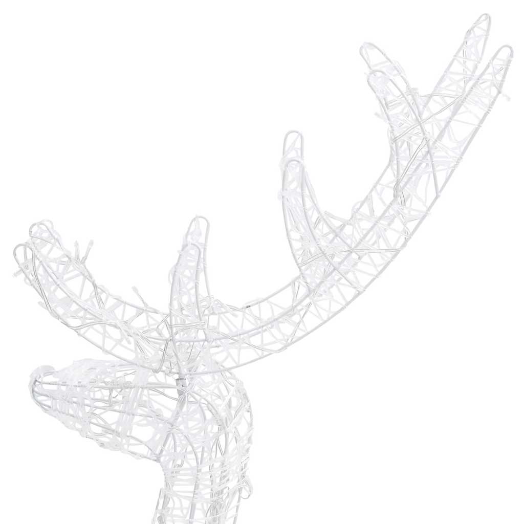 Kalėdinės dekoracijos elniai, 2vnt., 120cm, akrilas, mėlyni