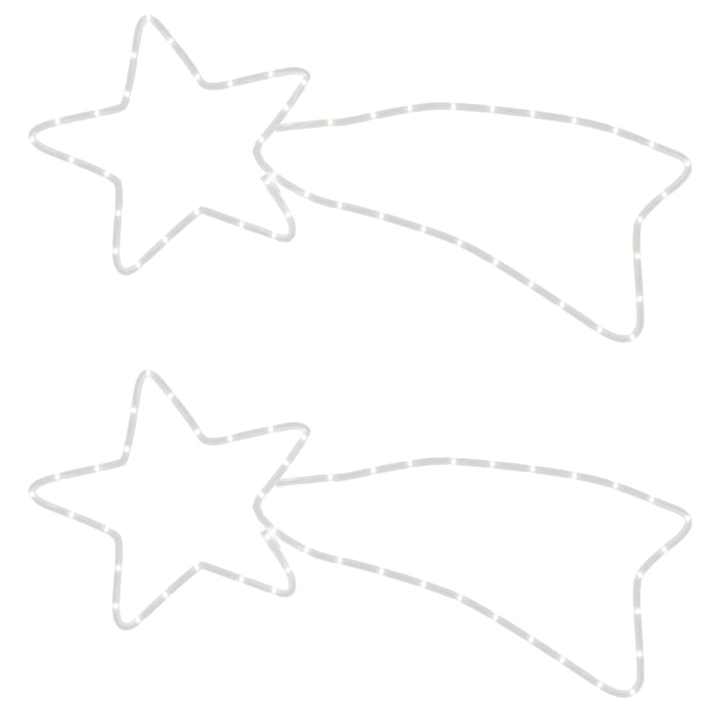 vidaXL Kalėdinės dekoracijos kometos su 48 LED, 2vnt., 65x28cm