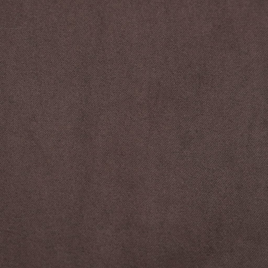 Supama kėdė su pakoja, rudos spalvos, audinys