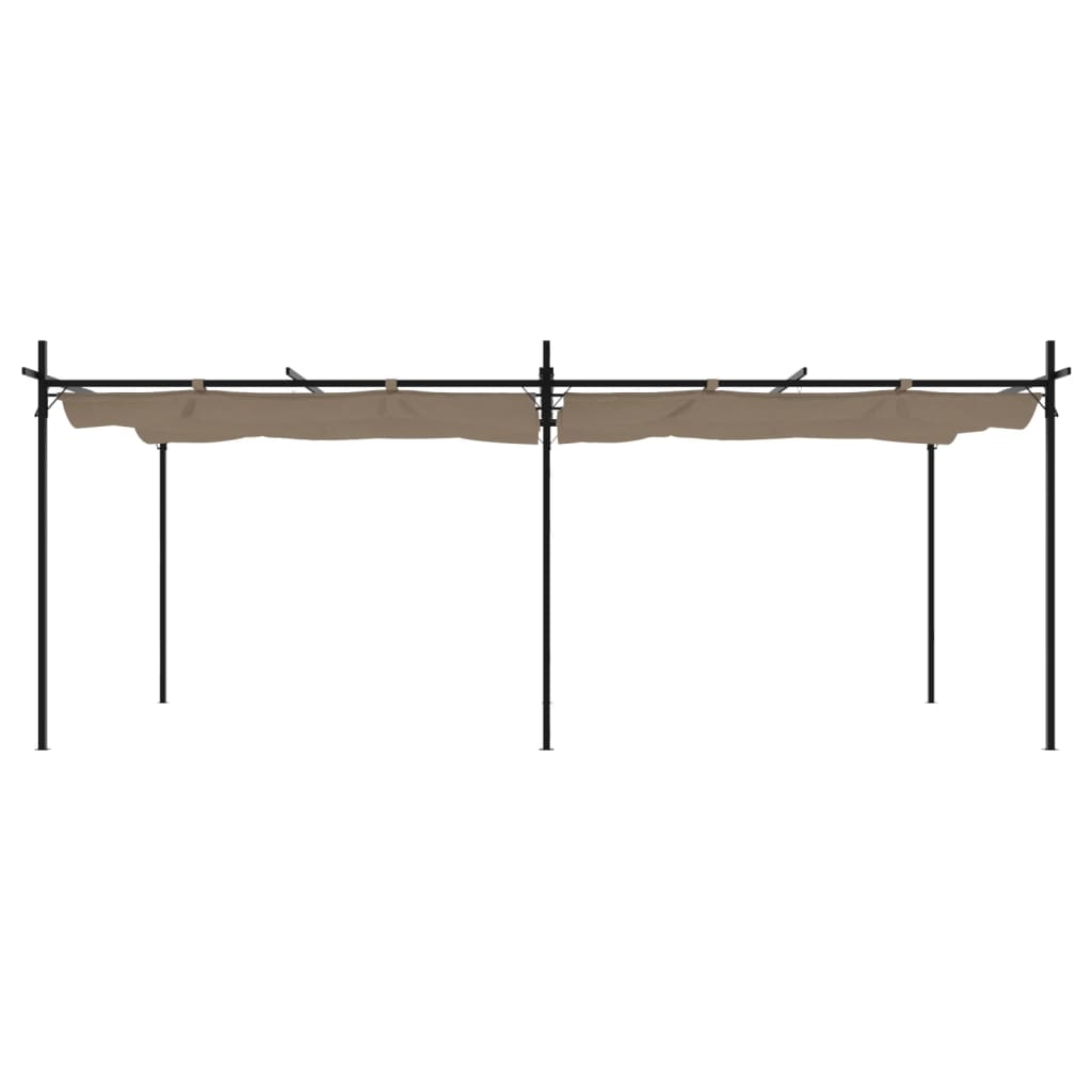 Pavėsinė, taupe spalvos, 3x3x2,65m, 180 g/m²