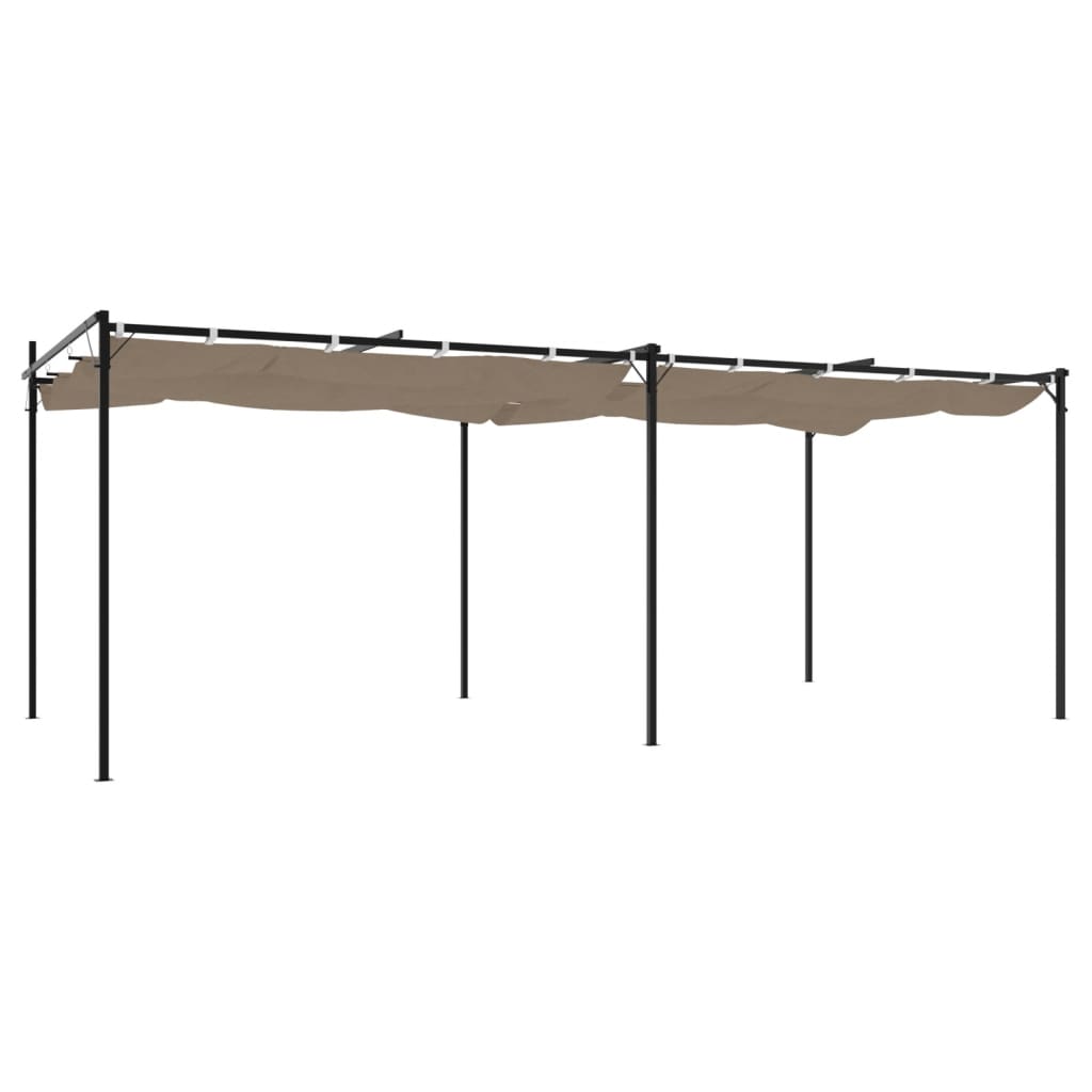 Pavėsinė, taupe spalvos, 3x3x2,65m, 180 g/m²