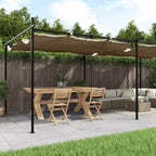 Pavėsinė, taupe spalvos, 3x3x2,65m, 180 g/m²