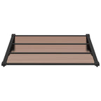 Stogelis durims, juodos spalvos, 122x90cm, polikarbonatas