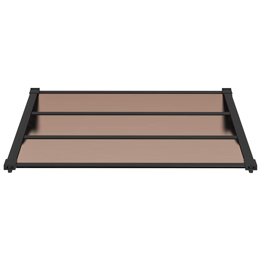 Stogelis durims, juodos spalvos, 122x90cm, polikarbonatas