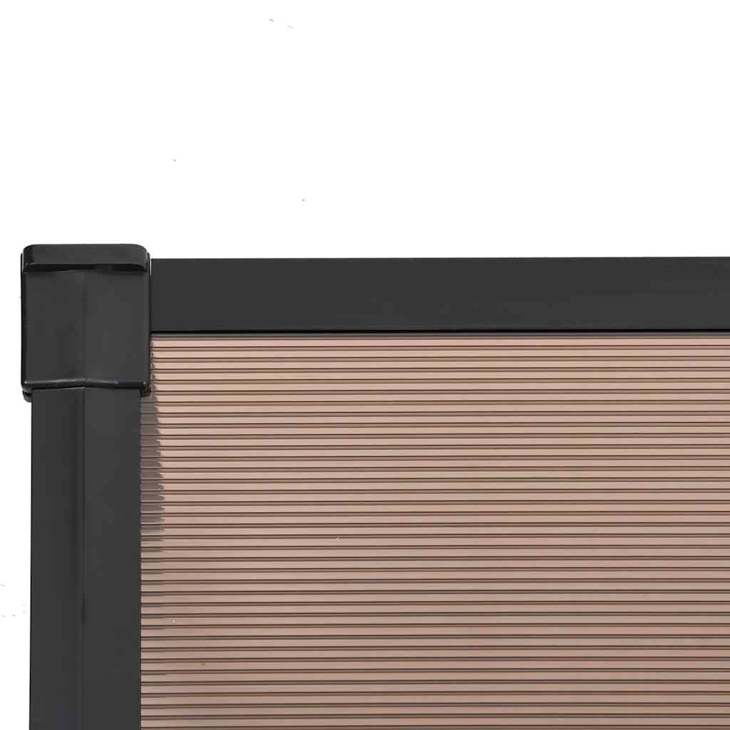 Stogelis durims, juodos spalvos, 122x90cm, polikarbonatas