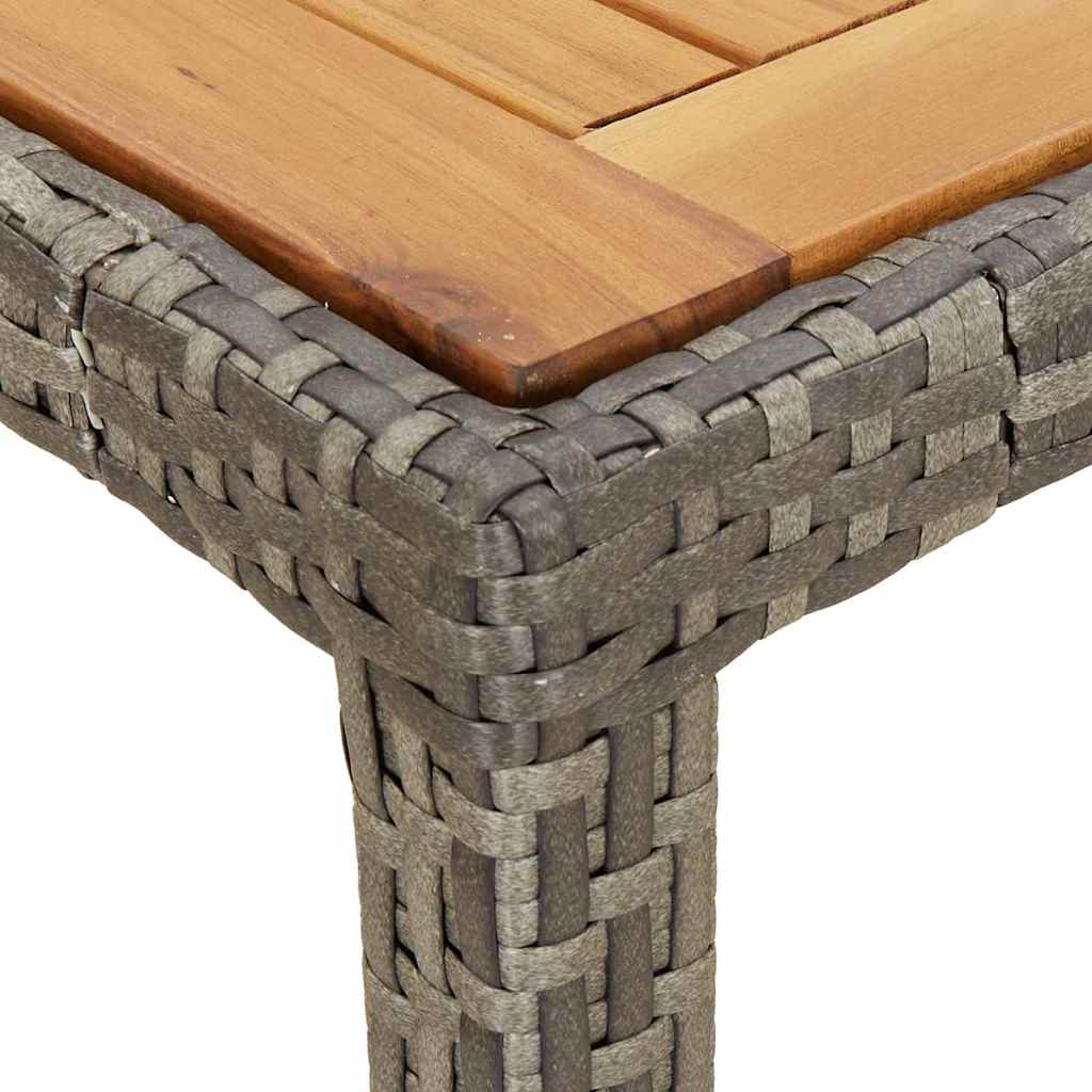 Sodo stalas Pilka 150 x 90 x 75 cm poliratanas