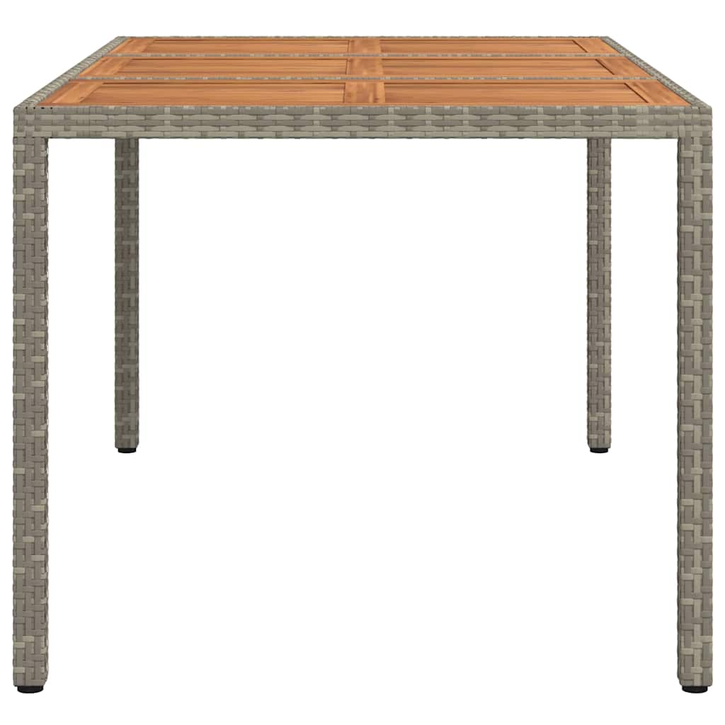 Sodo stalas Pilka 150 x 90 x 75 cm poliratanas