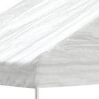 Pavėsinė su stogu, balta, 5,88x2,23x3,75m, polietilenas