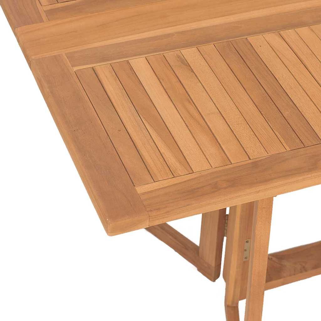 Sodo valgomojo komplektas 7 pcs Ruda Kieto teka medžio