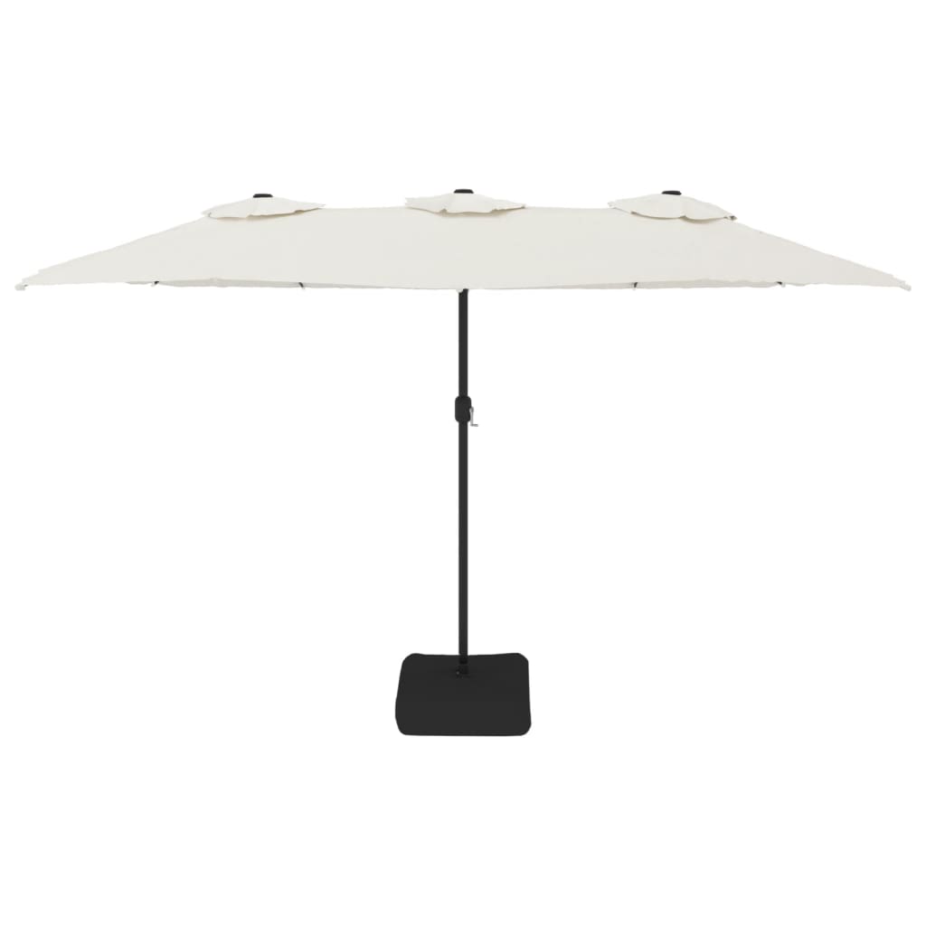 Dvigubas sodo skėtis nuo saulės su LED, 449x265cm