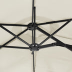 Dvigubas sodo skėtis nuo saulės su LED, 316x145cm