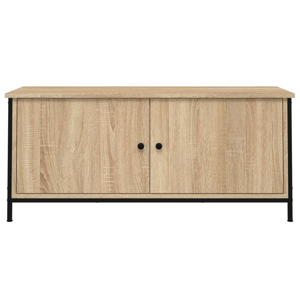 TV spintelė su durelėmis, ąžuolo, 102x35x45cm, apdirbta mediena