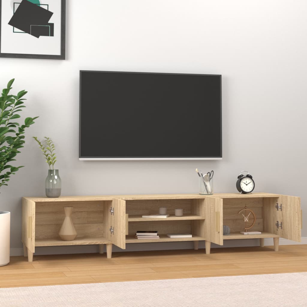TV spintelė, sonoma ąžuolo spalvos, 180x31,5x40cm, inžinerinė mediena