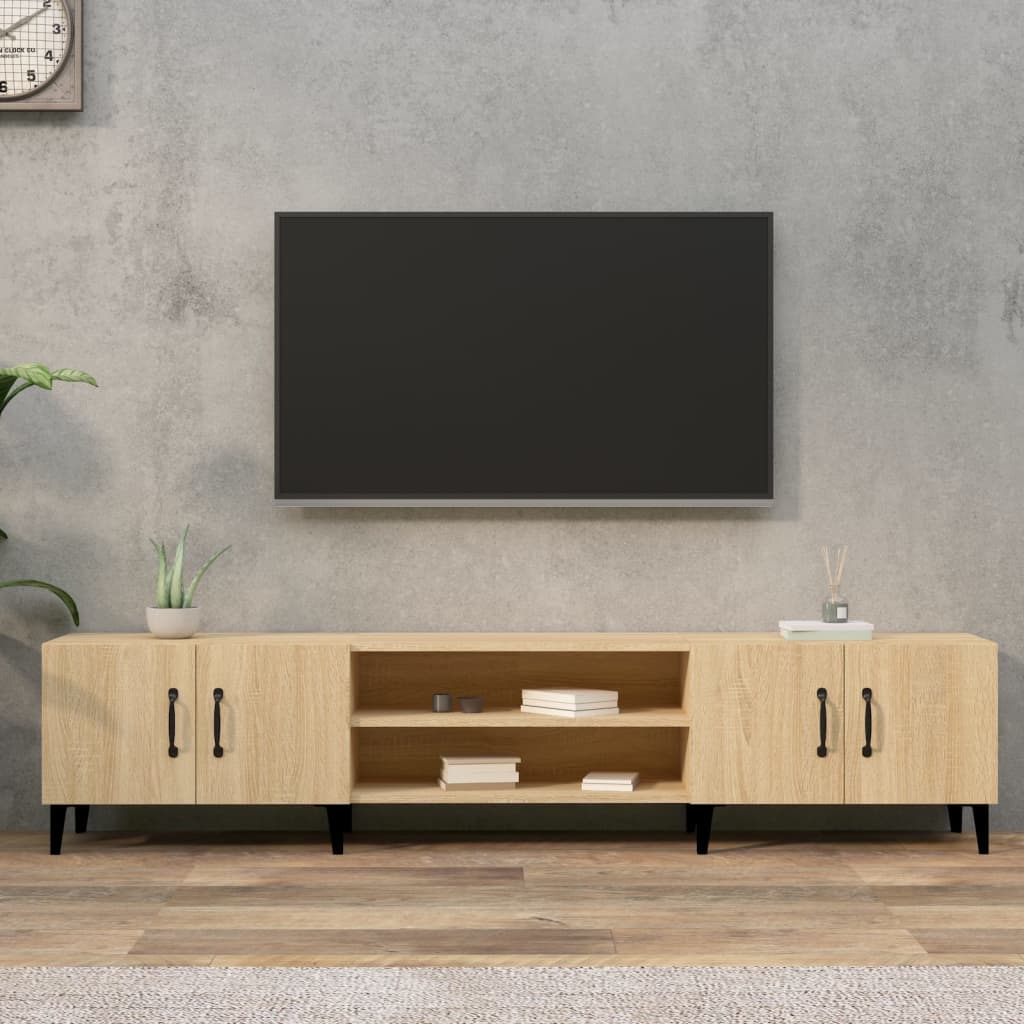 TV spintelė, sonoma ąžuolo spalvos, 180x31,5x40cm, inžinerinė mediena