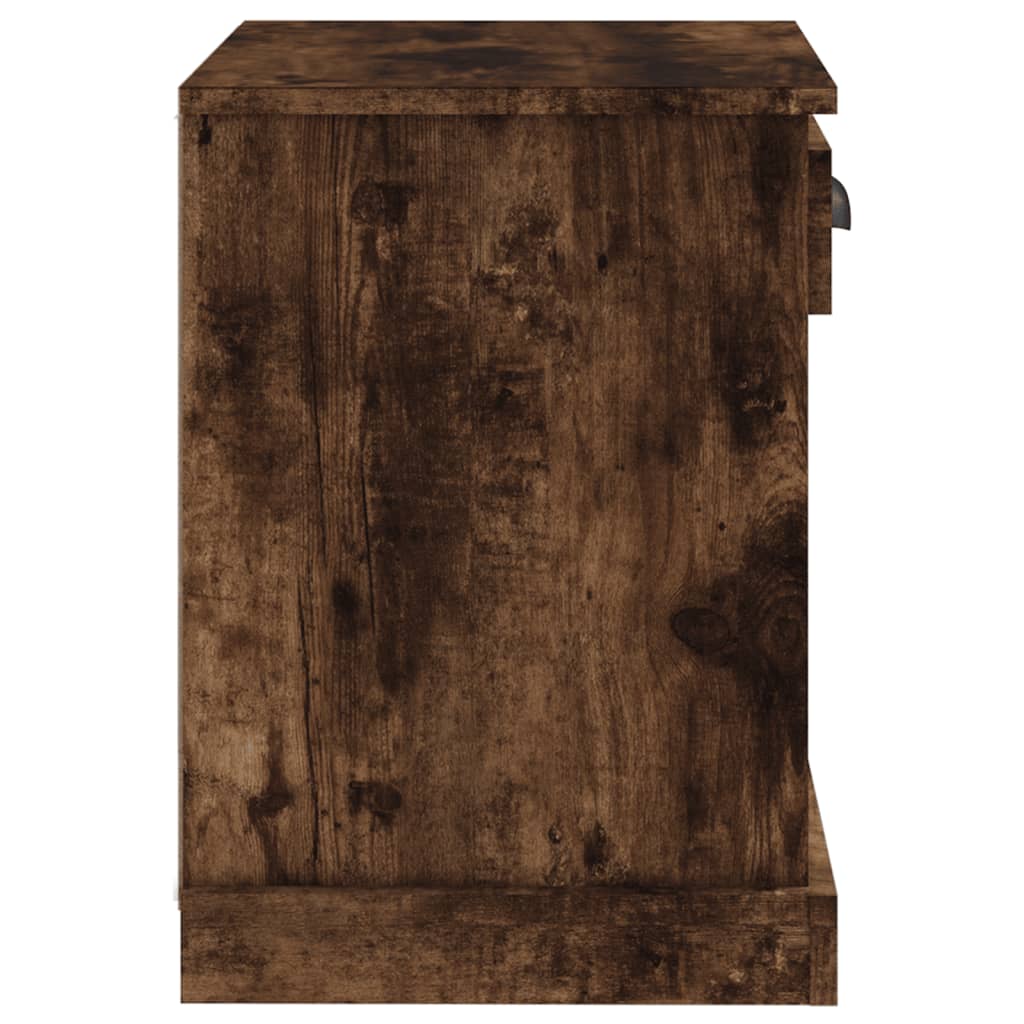 Naktinės spintelės, 2vnt., dūminio ąžuolo spalvos, 43x36x50cm