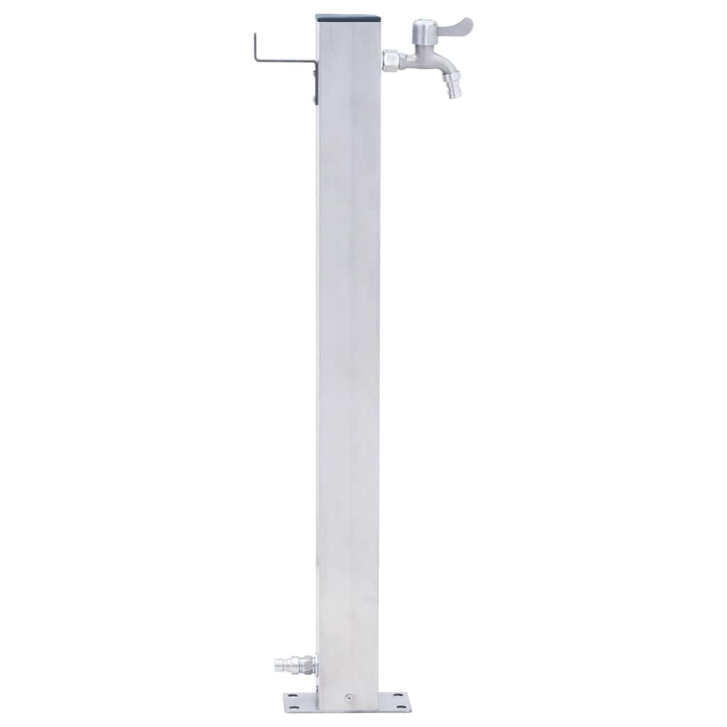 Vandens kolonėlė sodui, 60cm, nerūdijantis plienas, kvadratinė