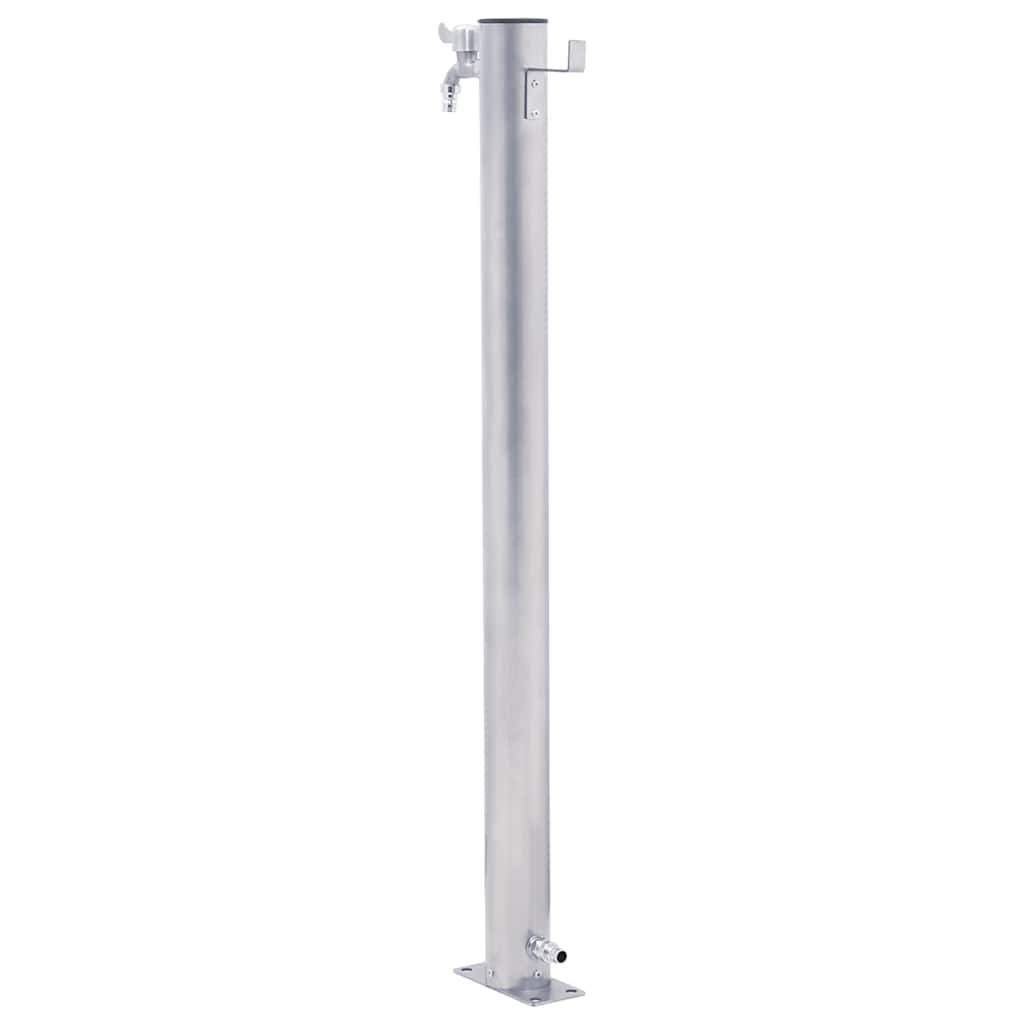 Vandens kolonėlė sodui, 80cm, nerūdijantis plienas, apskrita