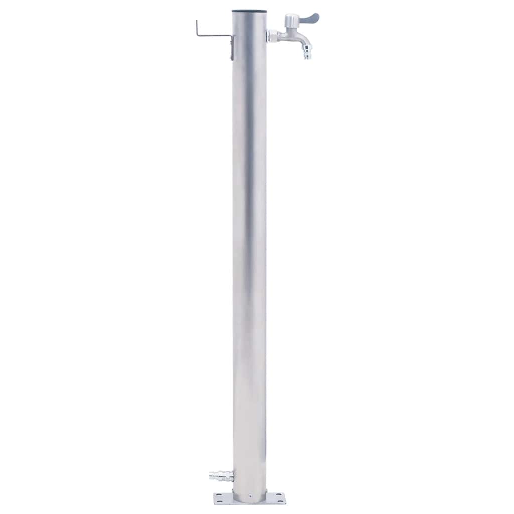 Vandens kolonėlė sodui, 100cm, nerūdijantis plienas, apskrita