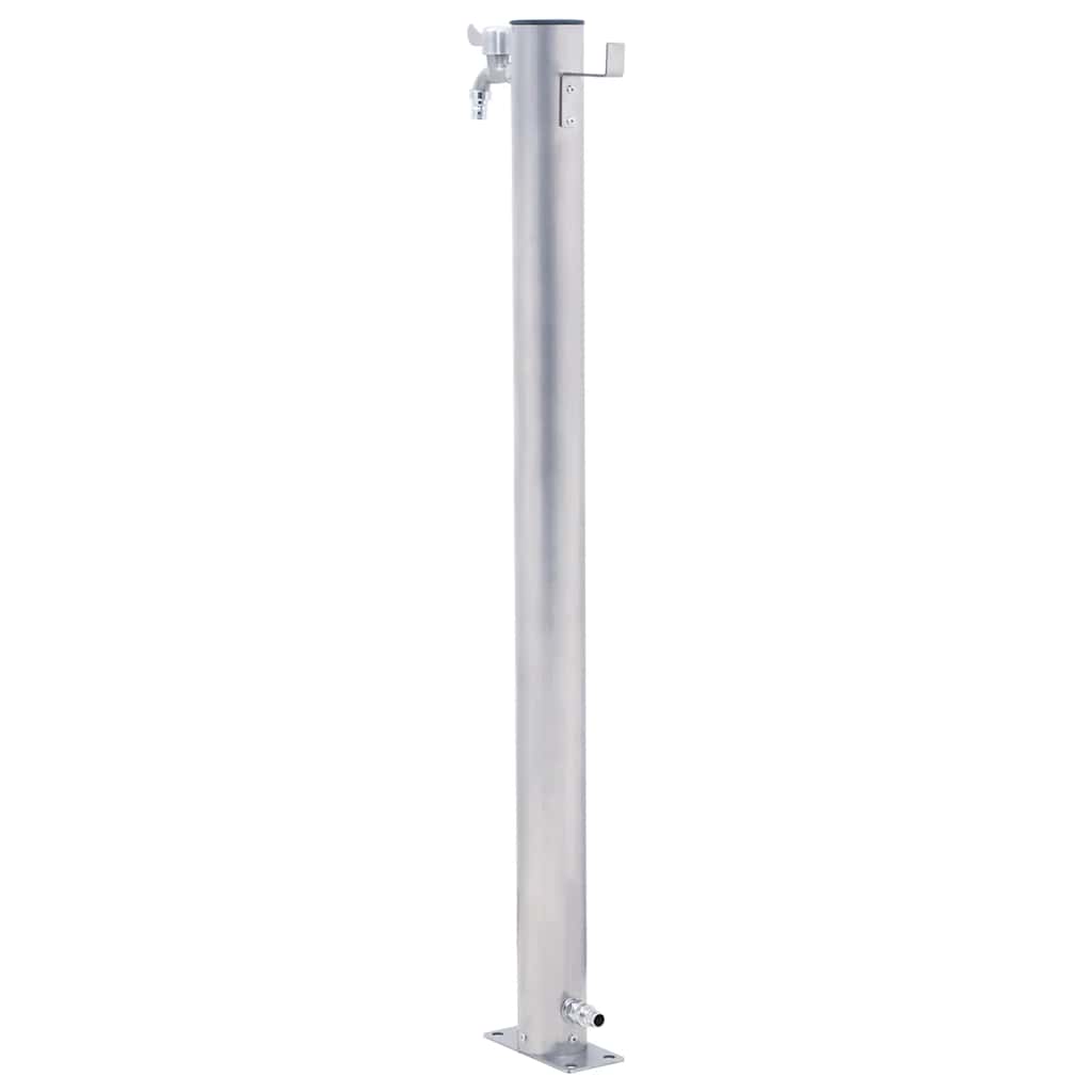 Vandens kolonėlė sodui, 100cm, nerūdijantis plienas, apskrita
