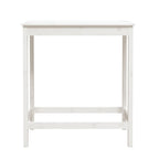 Baro stalas, baltas, 100x50x110cm, pušies medienos masyvas