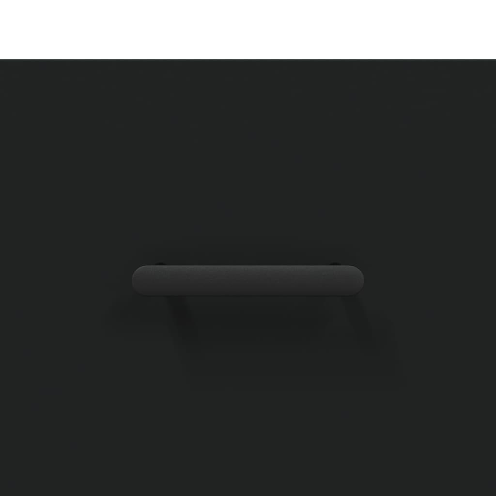 Naktinės spintelės, 2vnt., juodos, 40x35x47,5cm, mediena