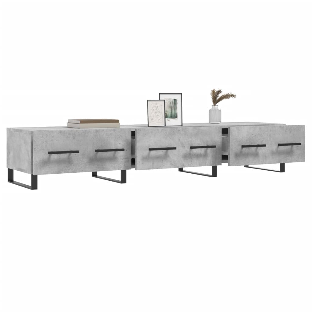 Televizoriaus spintelė, betono pilka, 150x36x30cm, mediena