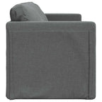 Grindų sofa-lova, 2-1, tamsiai pilka, 112x174x55cm, audinys