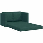 Grindų sofa-lova, 2-1, tamsiai žalia, 112x174x55cm, audinys