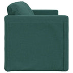 Grindų sofa-lova, 2-1, tamsiai žalia, 112x174x55cm, audinys