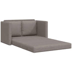 Grindų sofa-lova, 2-1, taupe spalvos, 112x174x55cm, audinys