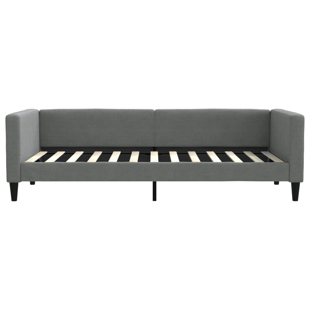 Sofa, tamsiai pilkos spalvos, 90x200cm, audinys