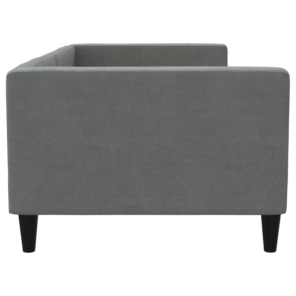 Sofa, tamsiai pilkos spalvos, 90x200cm, audinys