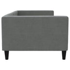 Sofa, tamsiai pilkos spalvos, 90x200cm, audinys