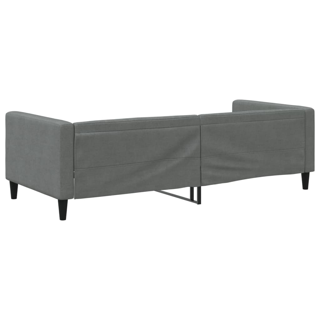 Sofa, tamsiai pilkos spalvos, 90x200cm, audinys