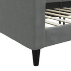 Sofa, tamsiai pilkos spalvos, 100x200cm, audinys