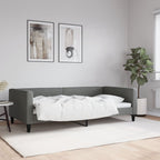 Sofa, tamsiai pilkos spalvos, 100x200cm, audinys