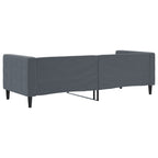 Sofa, tamsiai pilkos spalvos, 80x200cm, aksomas