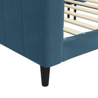 Sofa, mėlynos spalvos, 90x200cm, aksomas