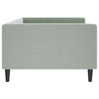 Sofa, šviesiai pilkos spalvos, 100x200cm, aksomas