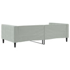 Sofa, šviesiai pilkos spalvos, 100x200cm, aksomas