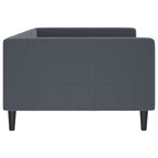 Sofa, tamsiai pilkos spalvos, 100x200cm, aksomas