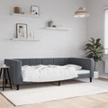 Sofa, tamsiai pilkos spalvos, 100x200cm, aksomas