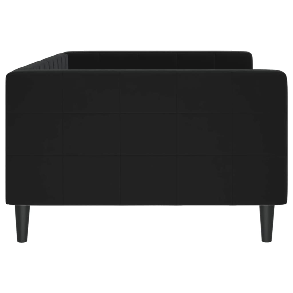 Sofa, juodos spalvos, 100x200cm, aksomas