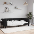 Sofa, juodos spalvos, 100x200cm, aksomas