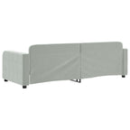 Sofa, šviesiai pilkos spalvos, 80x200cm, aksomas