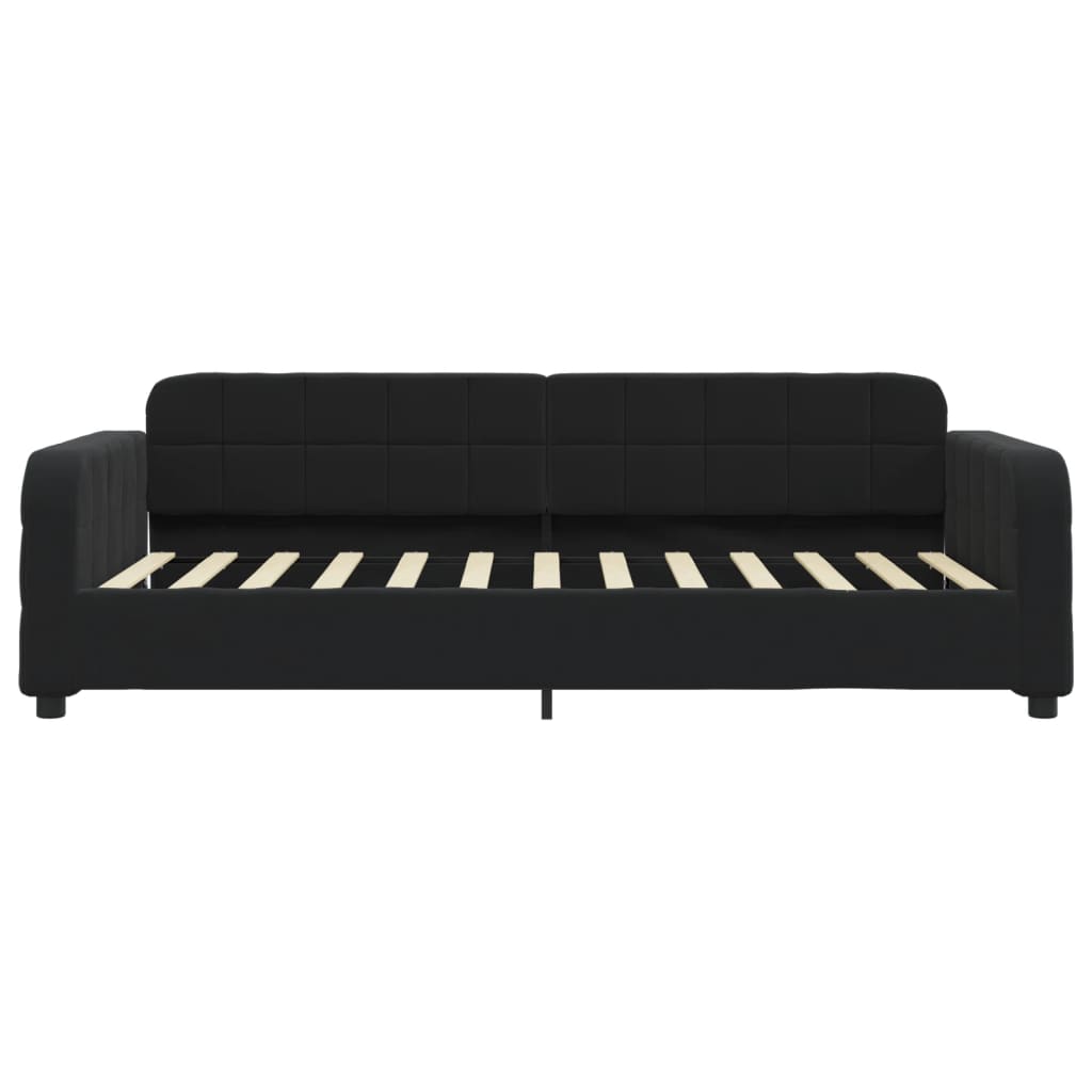 Sofa, juodos spalvos, 80x200cm, aksomas